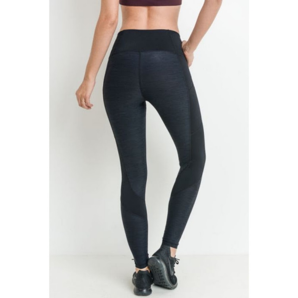 New Highwaist Brushed Opal Zipper Pocket Leggings - Picture 3 of 5